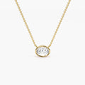 1.01 Oval Necklace yellow gold