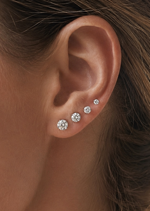.43CT Classic Stud Earrings in Yellow Gold