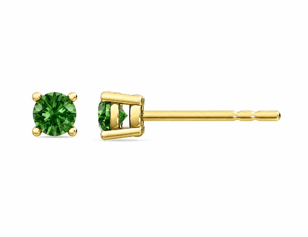 Quattro Green Stud Earrings