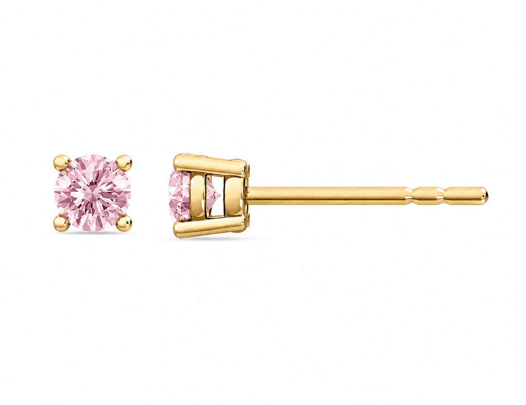 Quattro Pink Stud Earrings
