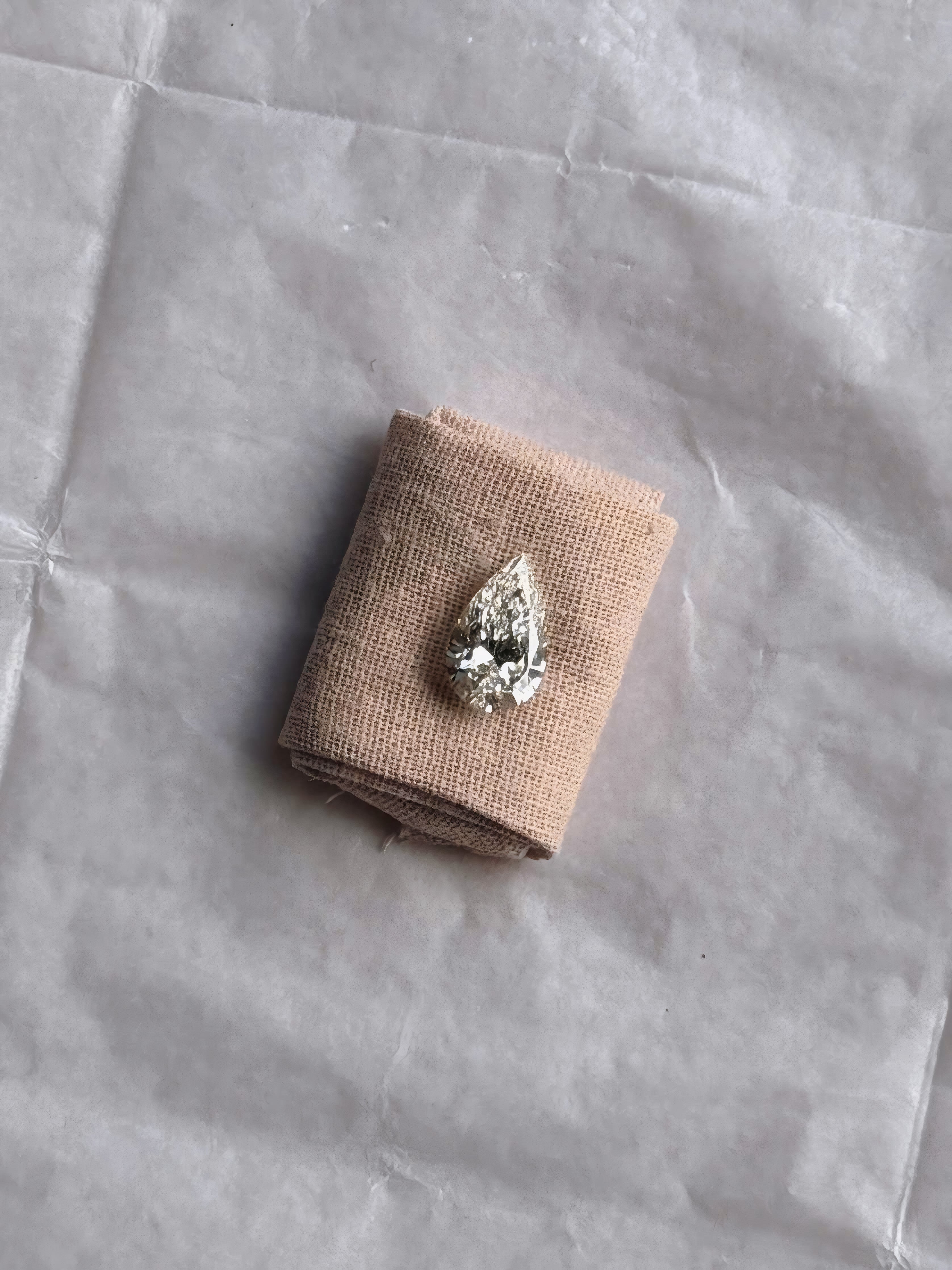 3.00ct Pear Cut Lab Diamond
