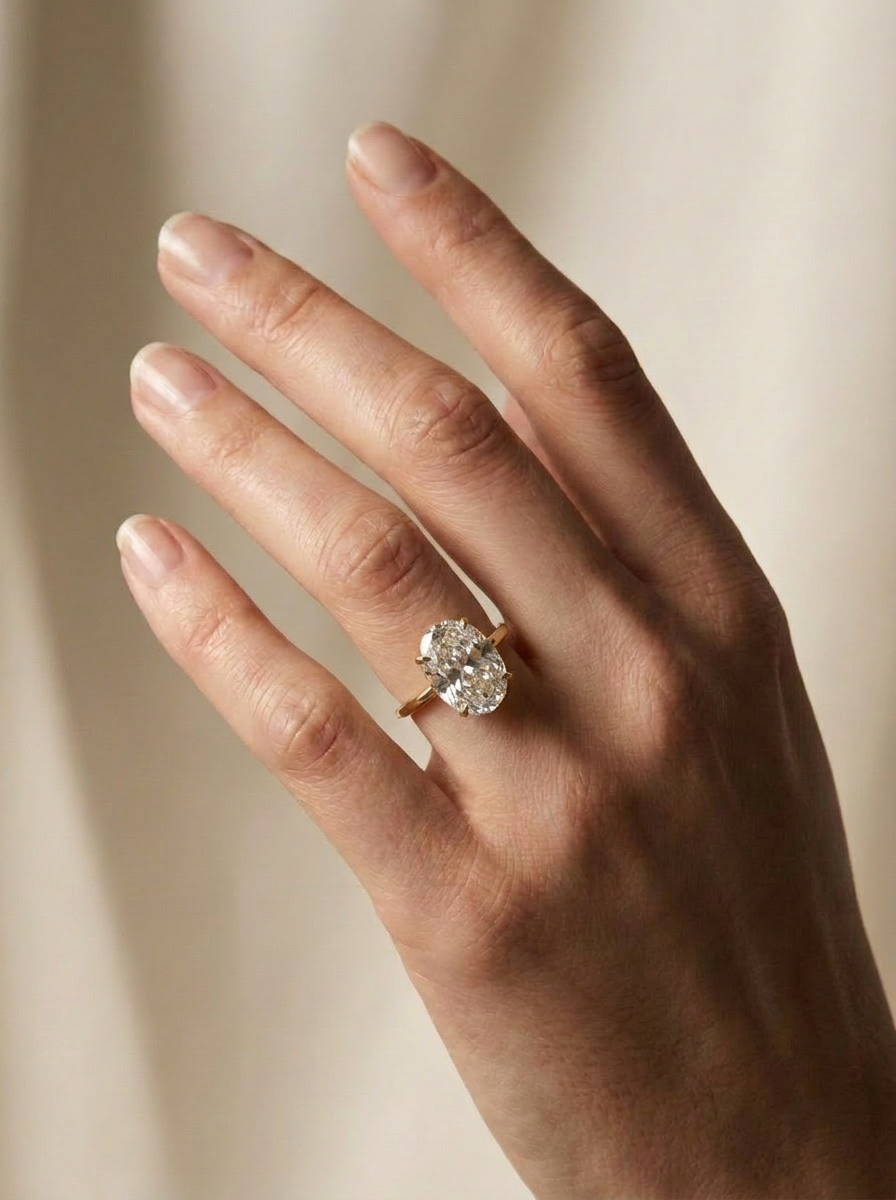 Oval Solitaire Engagement Ring