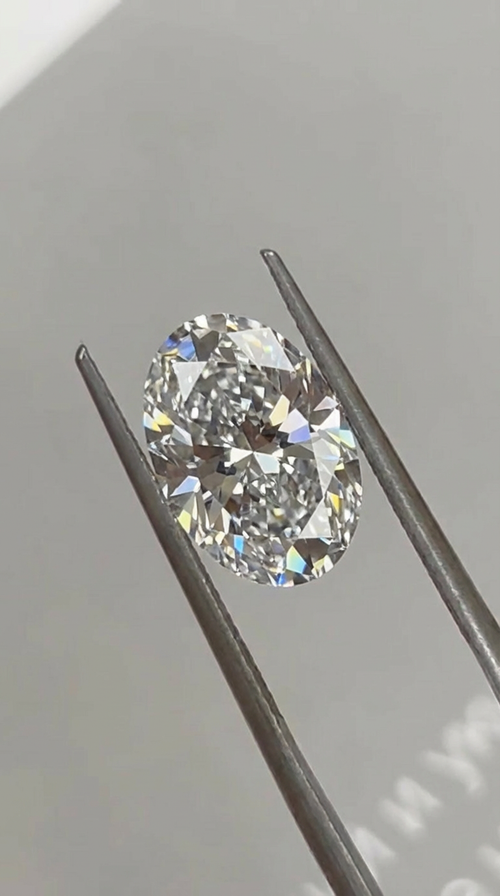 3ct Oval Cut Lab Diamond