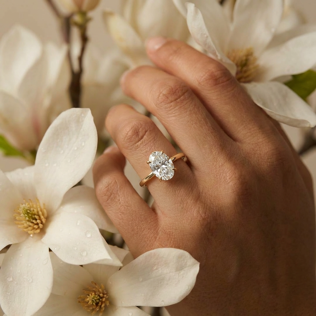 Oval Solitaire Engagement Ring