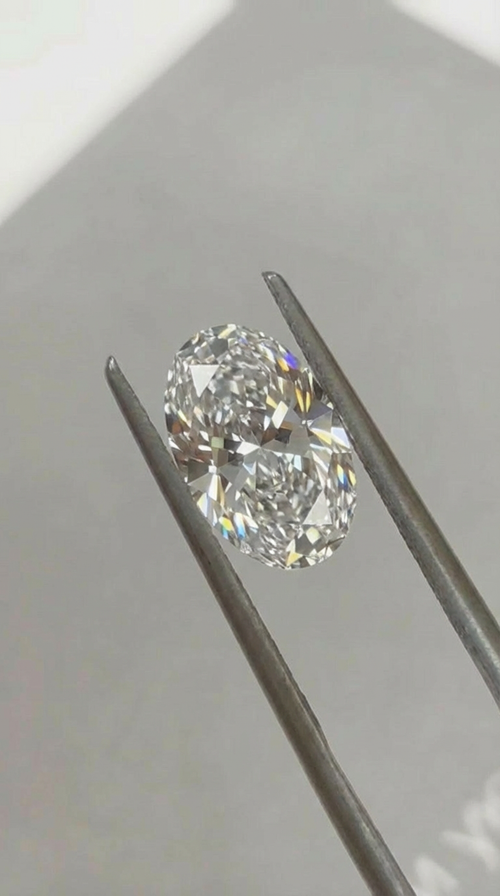 3ct Oval Cut Lab Diamond