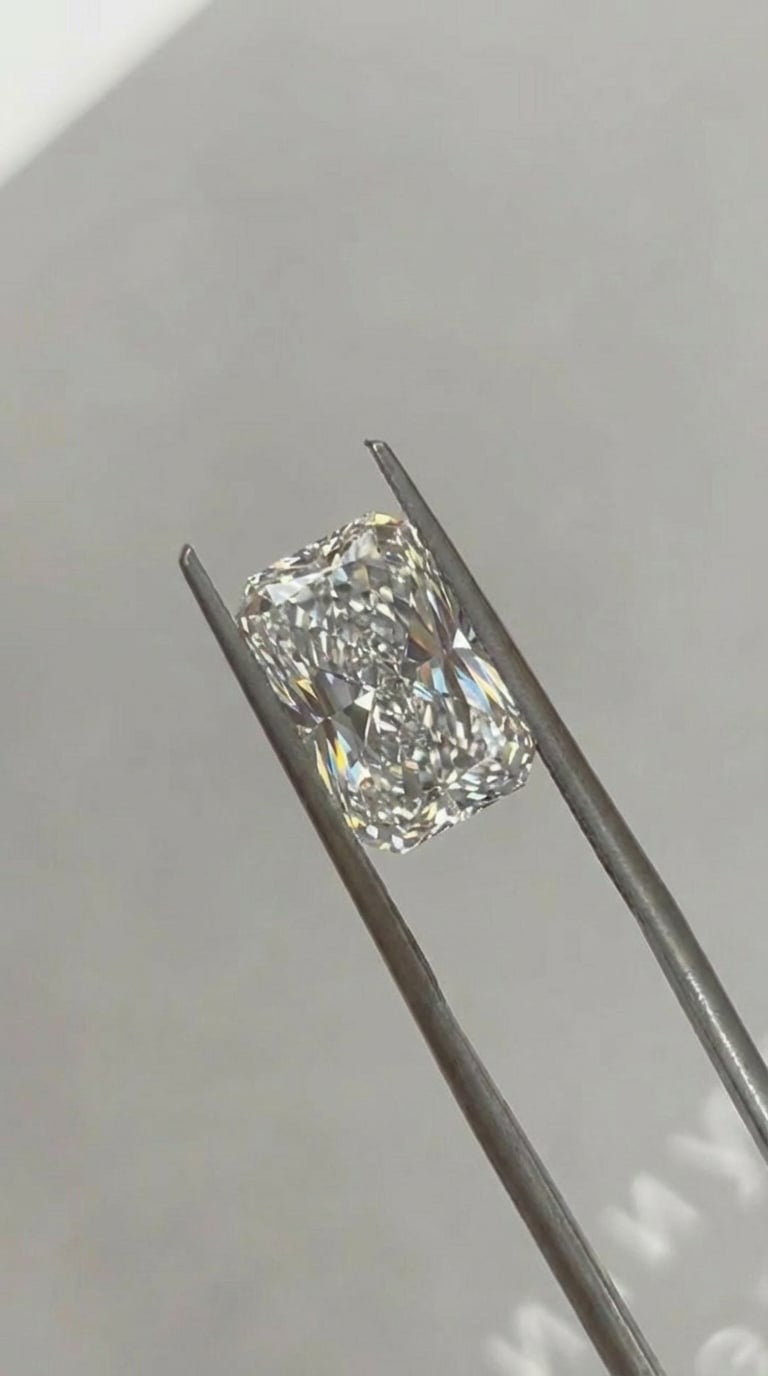 4.06ct Radiant Cut Lab Diamond