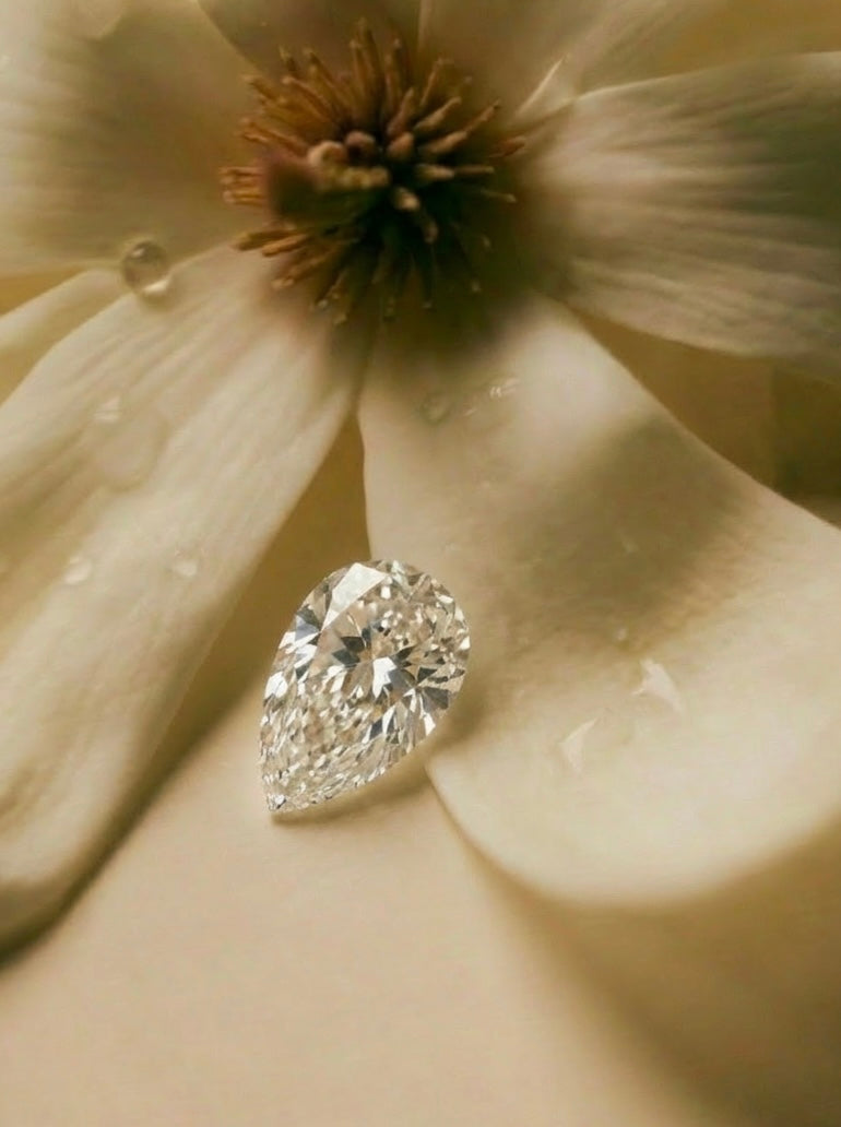 3.00ct Pear Cut Lab Diamond