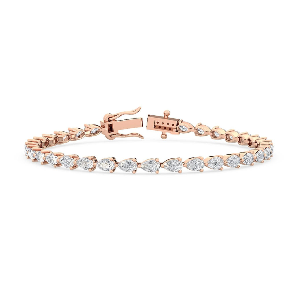 5.23ct Pear Lab Diamond Bracelet - image 9