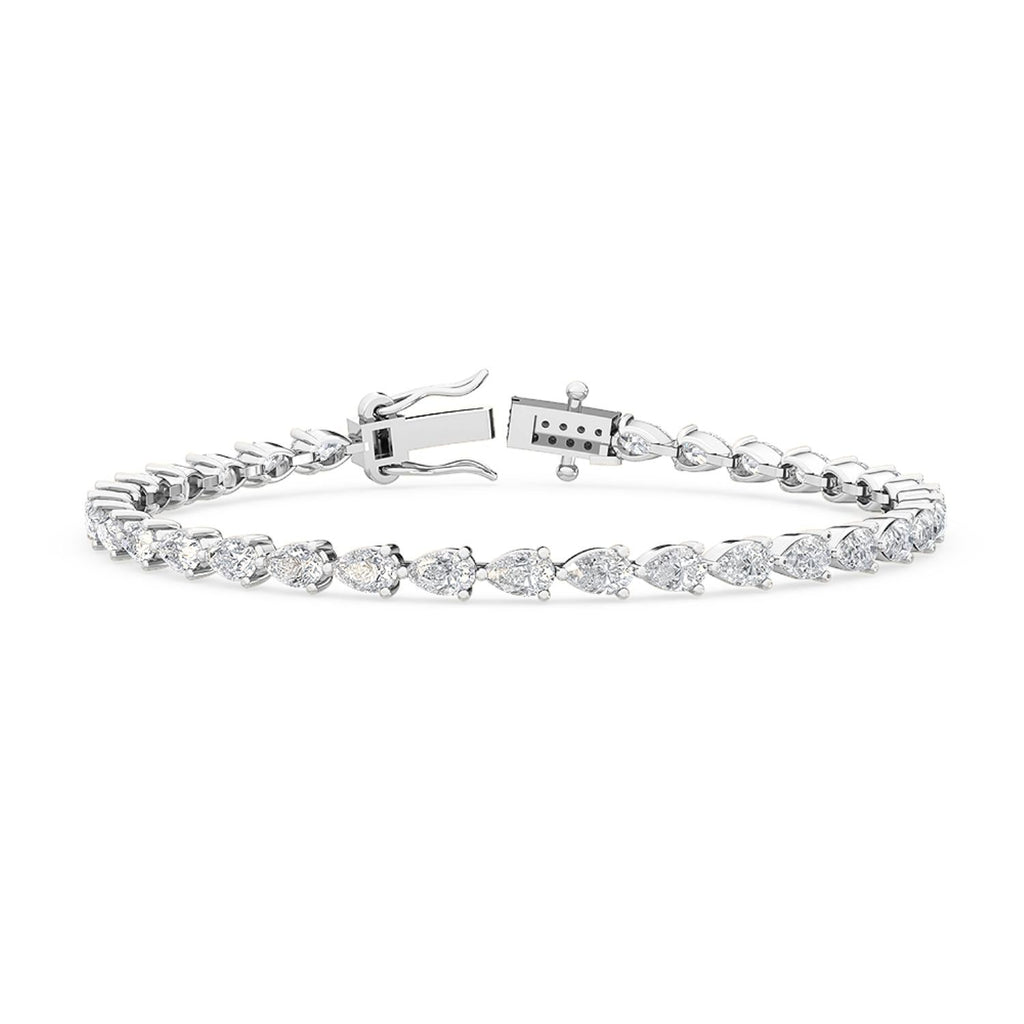 5.23ct Pear Lab Diamond Bracelet - image 1