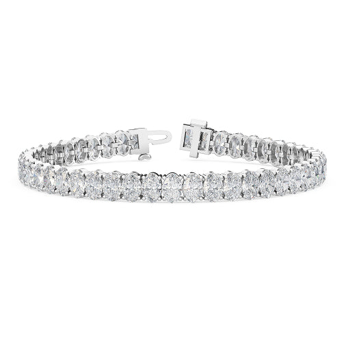 13.00ct Oval Lab Diamond Bracelet - image 1