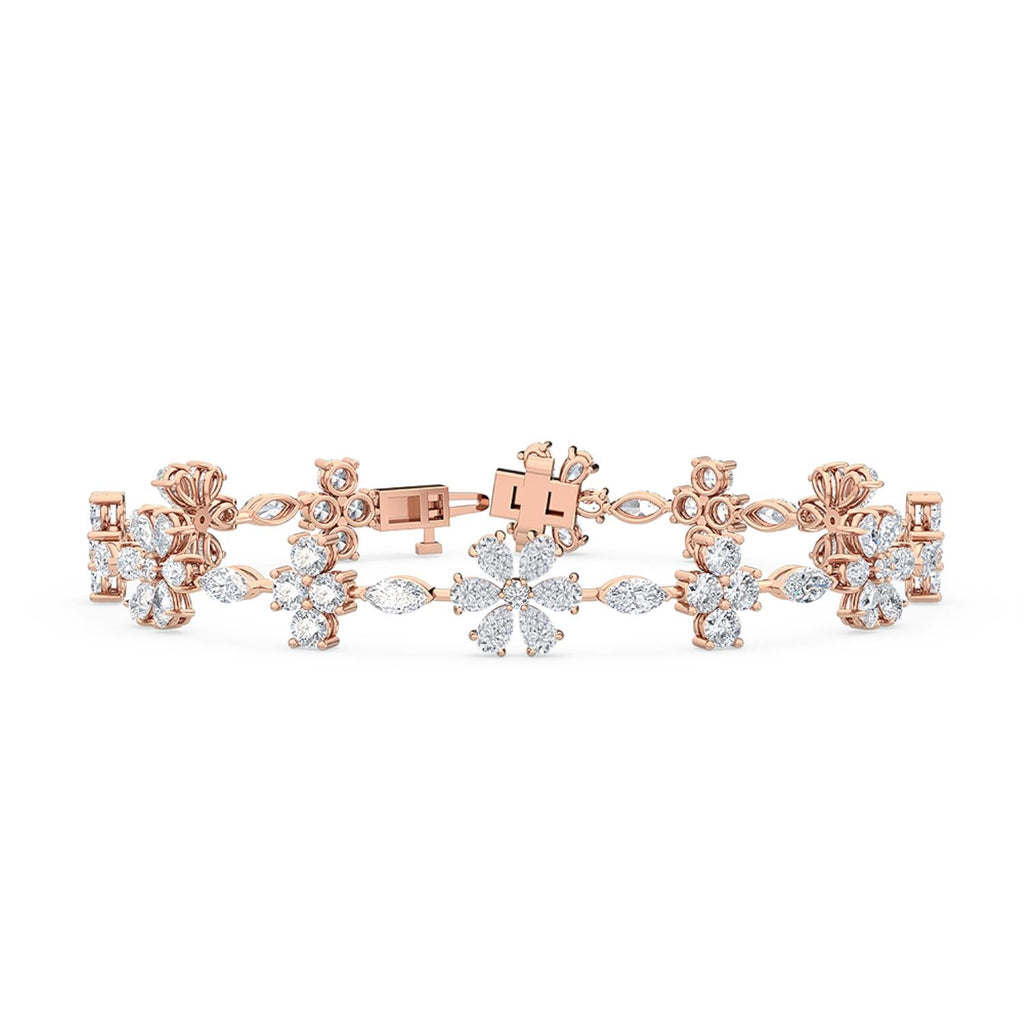 Isla Diamond Line Bracelet in 9K Rose Gold - product image 3