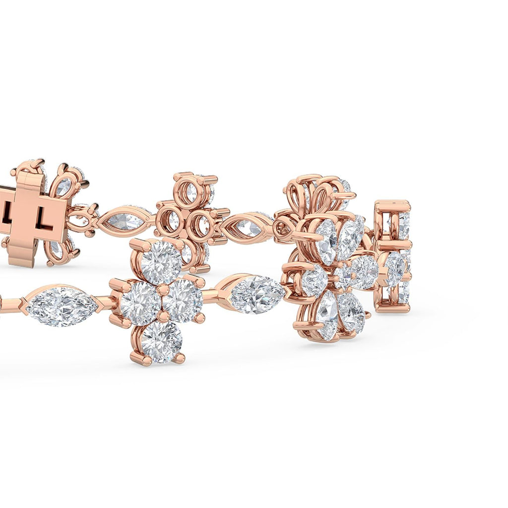 Isla Diamond Line Bracelet - rose gold product image 3