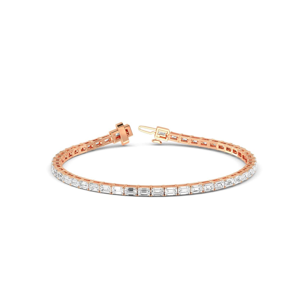 5.18ct Emerald Lab Diamond Bracelet - image 9