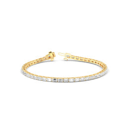 5.18ct Emerald Lab Diamond Bracelet - image 5