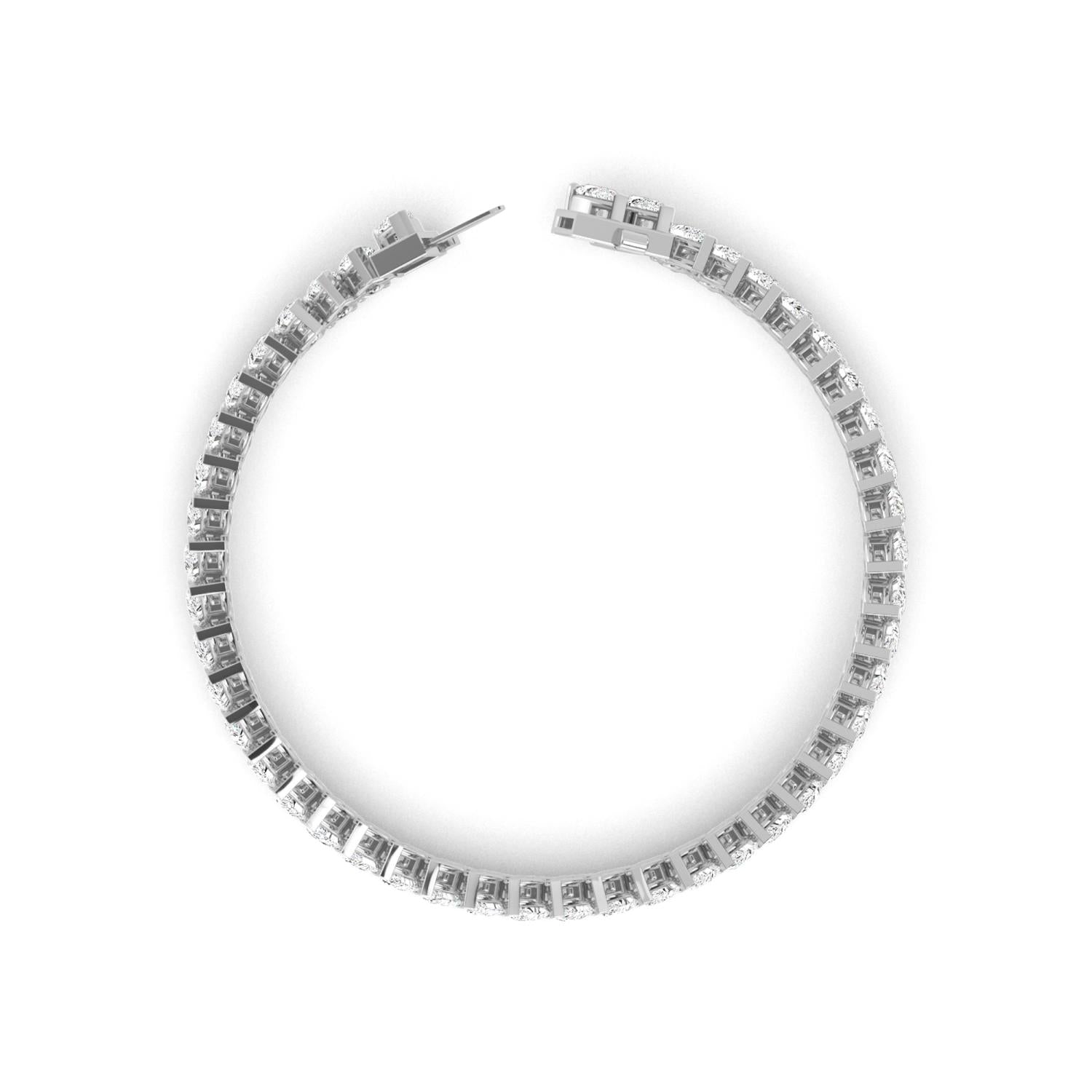 Valentina Pear Diamond Bracelet - white gold product image 3