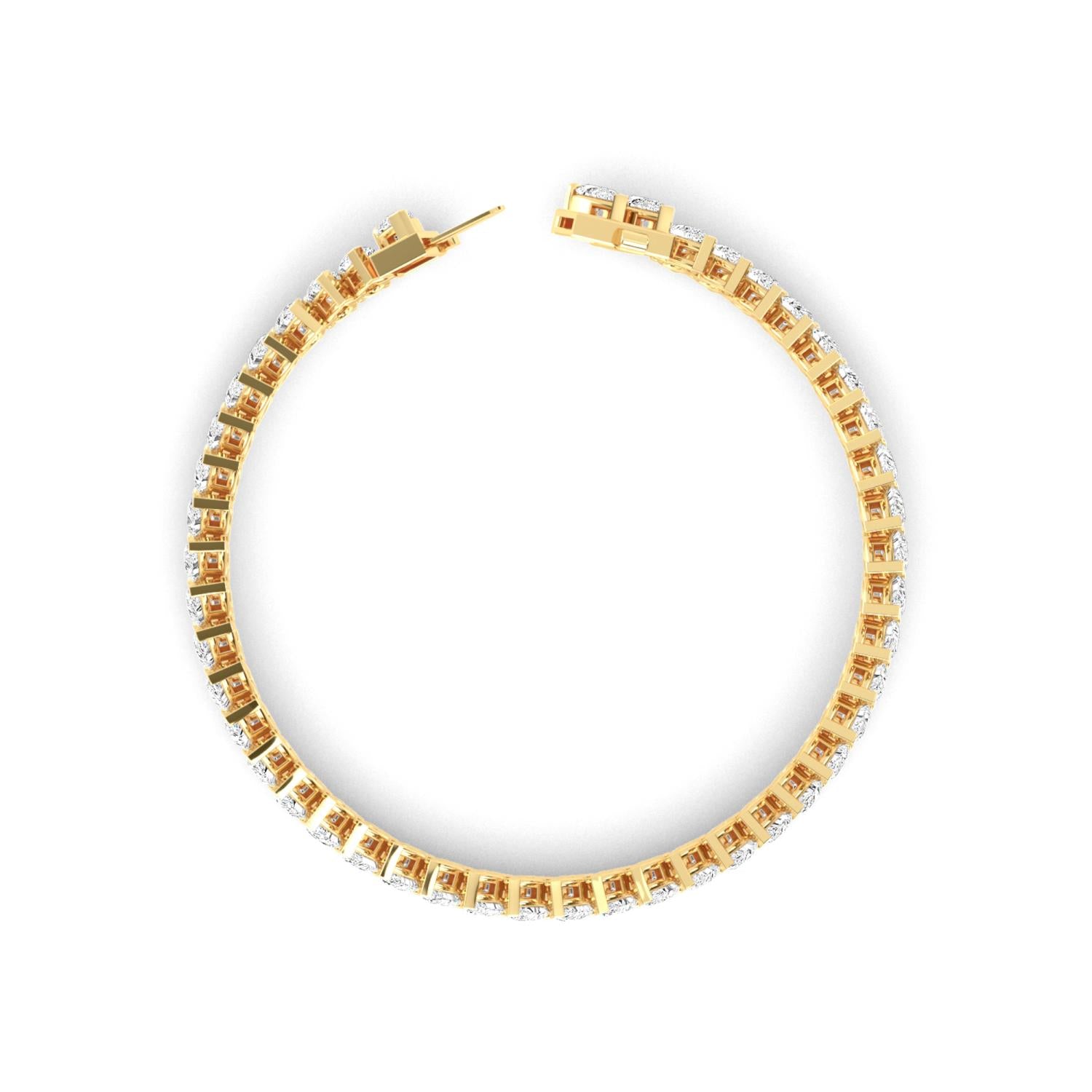 Valentina Pear Diamond Bracelet - yellow gold product image 3
