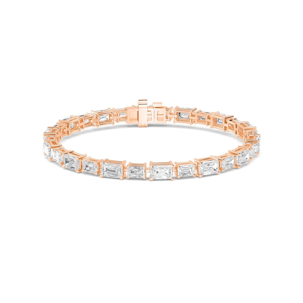 Eloise Emerald Diamond Bracelet in 9K Rose Gold - product image 3