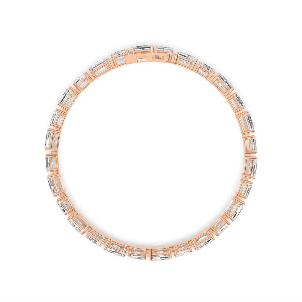 Eloise Emerald Diamond Bracelet - rose gold product image 3