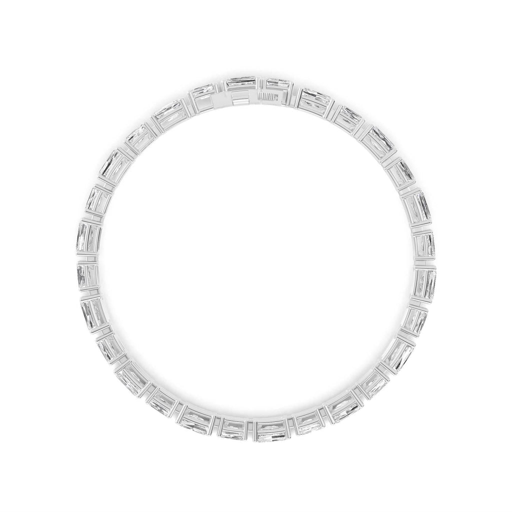 Eloise Emerald Diamond Bracelet - white gold product image 3