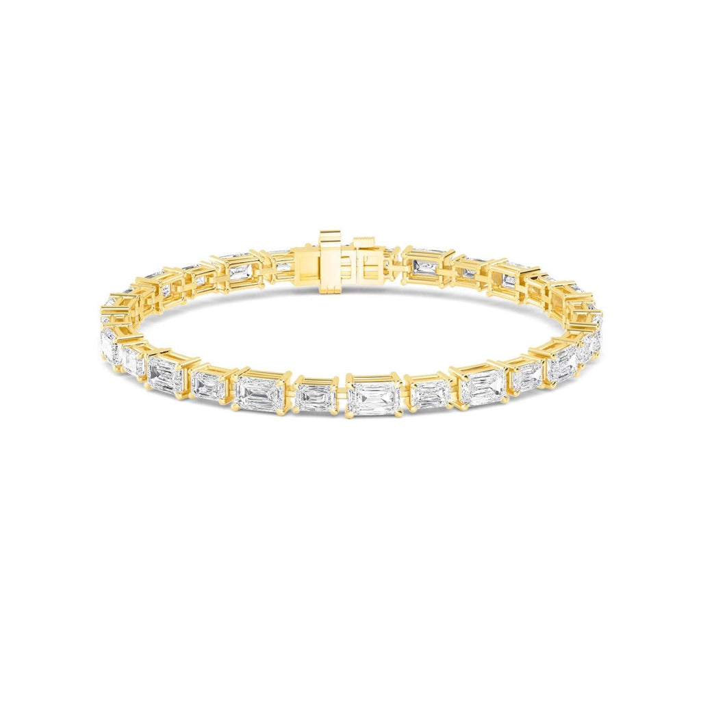 Eloise Emerald Diamond Bracelet in 9K Yellow Gold - product image 1