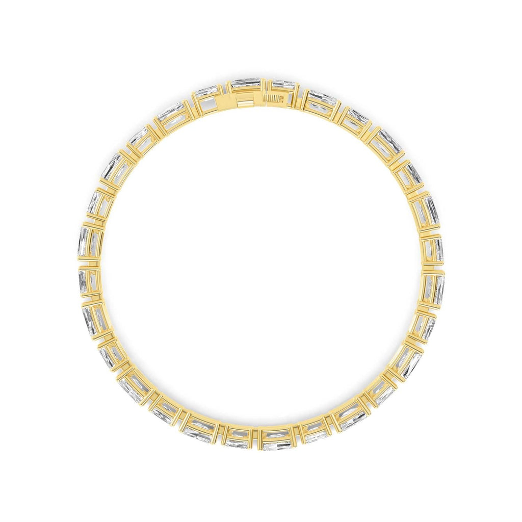 Eloise Emerald Diamond Bracelet - yellow gold product image 3