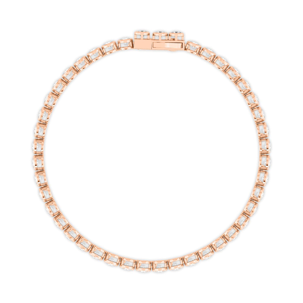 Signature Brilliant Bezel Tennis Bracelet - rose gold product image 3