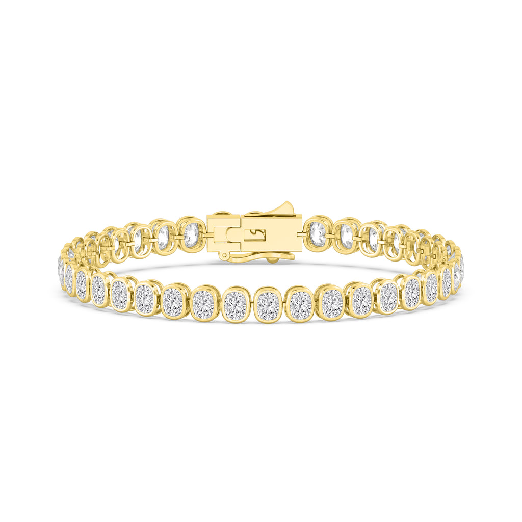 Signature Cushion Bezel Tennis Bracelet