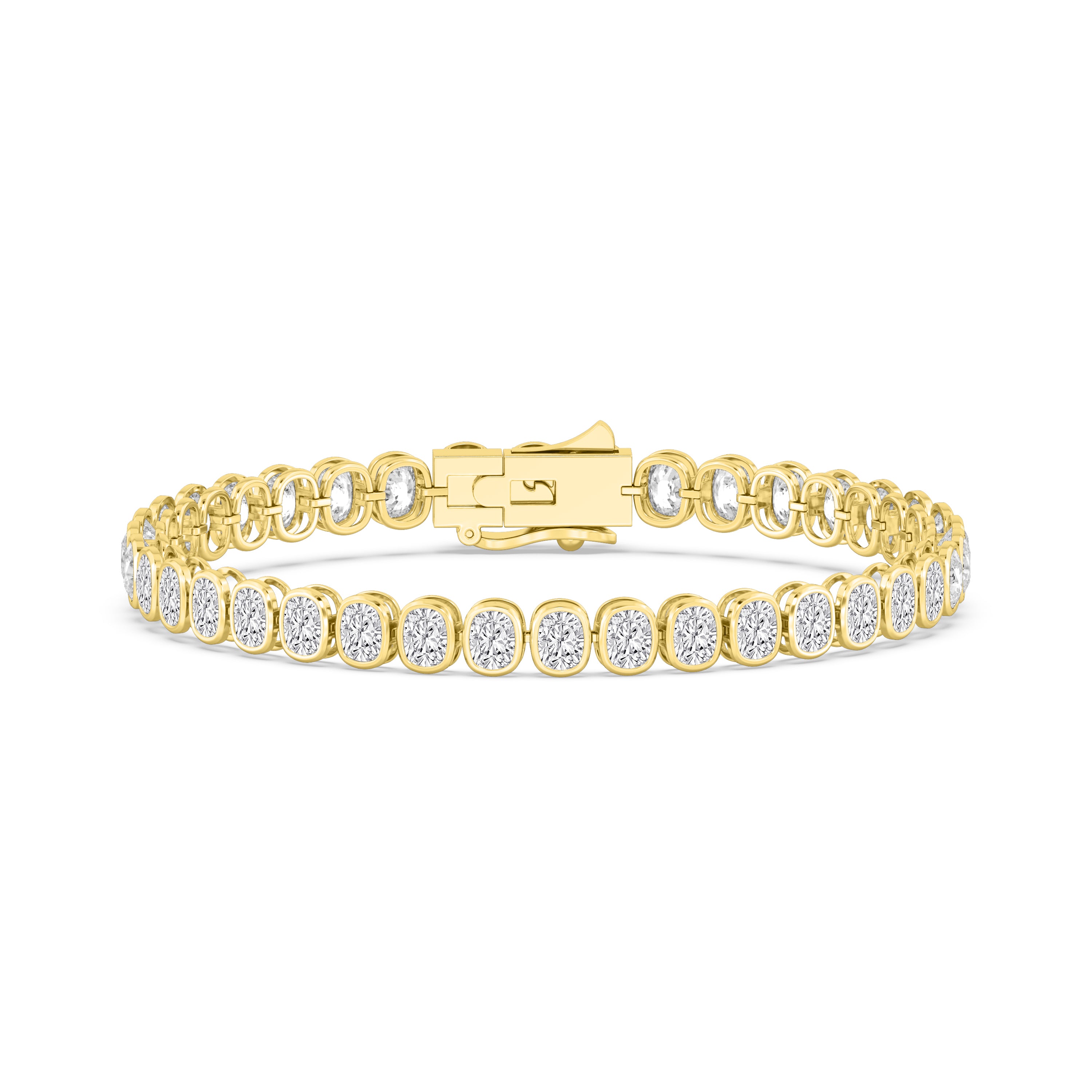 Signature Cushion Bezel Tennis Bracelet