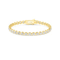 Roma Oval Diamond Bracelet in 9K Yellow Gold - product image 1