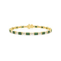 Signature Emerald Bezel Tennis Bracelet