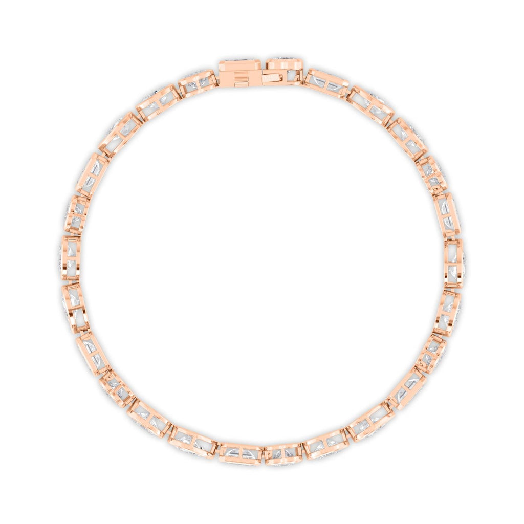 Lumiere Mixed Diamond Bracelet - rose gold product image 3