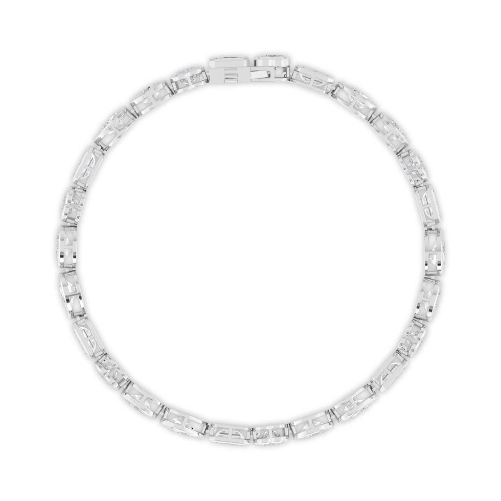 Lumiere Mixed Diamond Bracelet - white gold product image 3