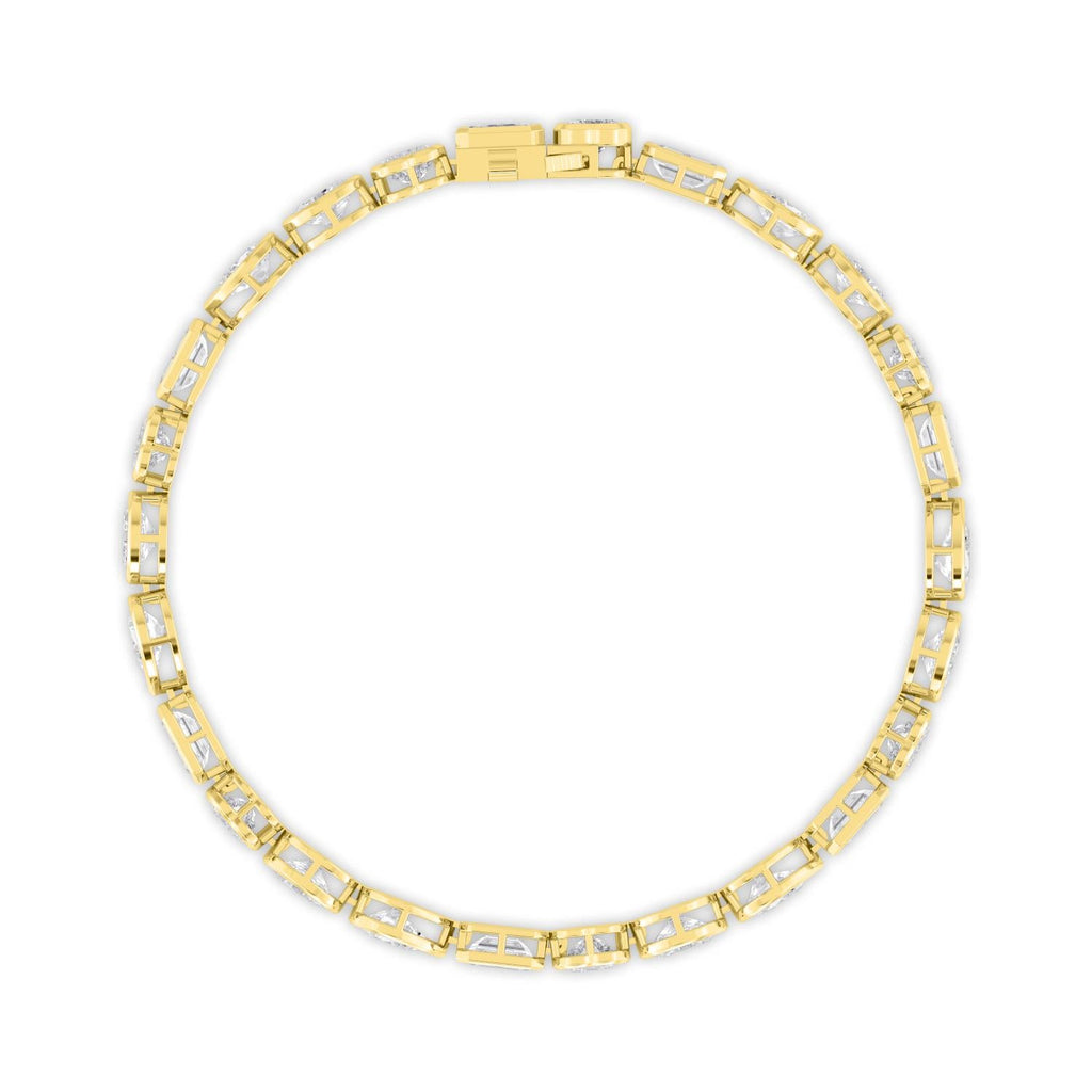 Lumiere Mixed Diamond Bracelet - yellow gold product image 3