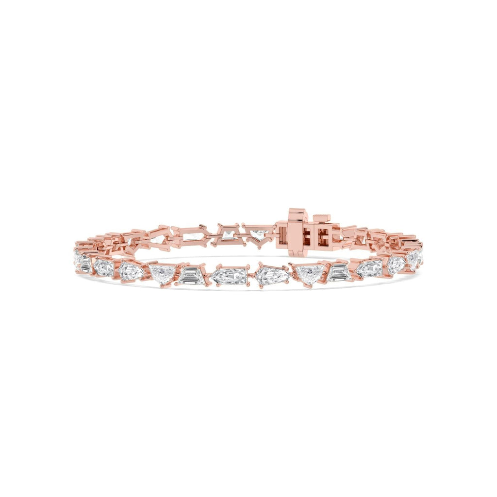7.16ct Lab Diamond Bracelet in 9ct Gold - rose gold product image 3