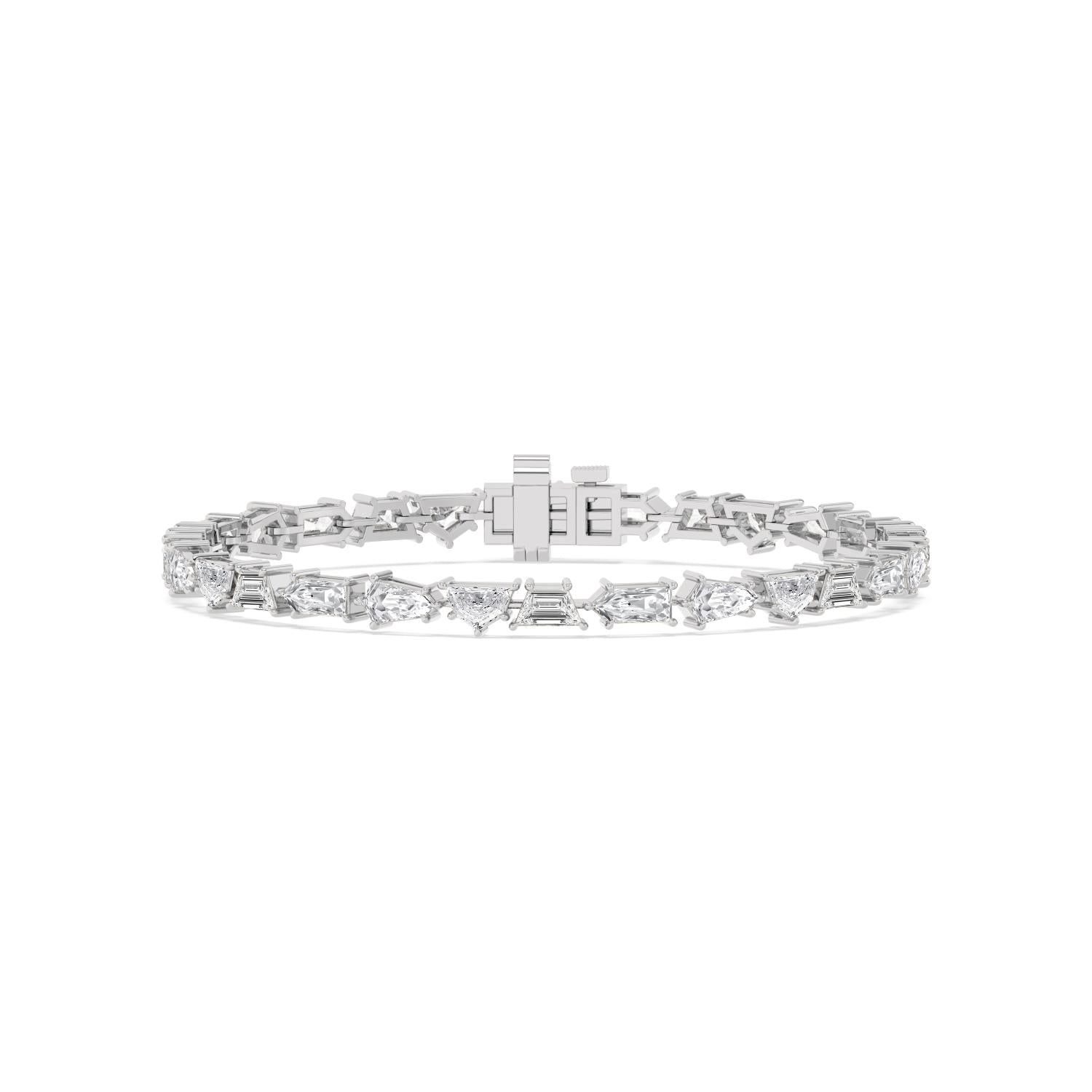 7.16ct Lab Diamond Bracelet in 9ct White Gold - product image 1