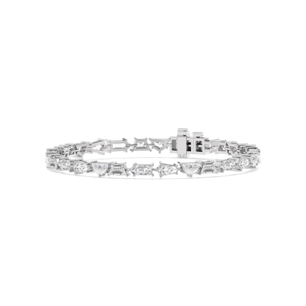 7.16ct Lab Diamond Bracelet in 9ct Gold - white gold product image 3