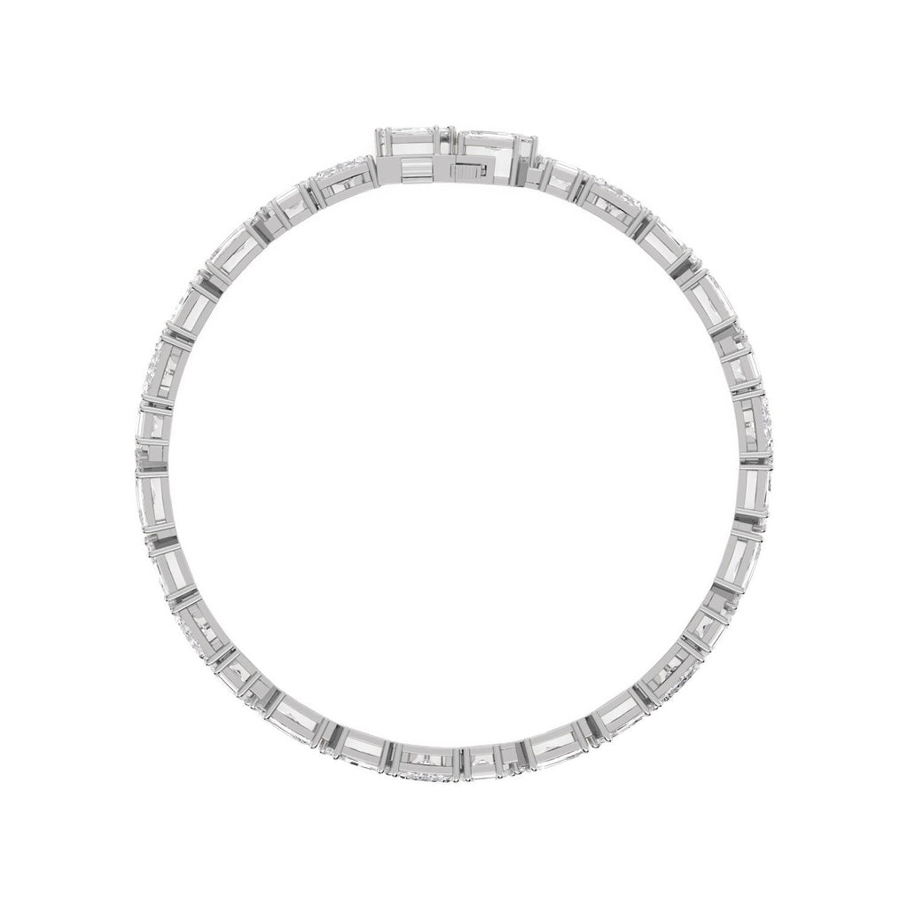 7.16ct Lab Diamond Bracelet in 9ct Gold - white gold product image 4
