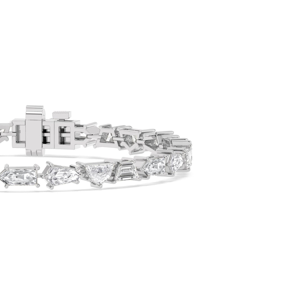 7.16ct Lab Diamond Bracelet in 9ct Gold - white gold product image 5