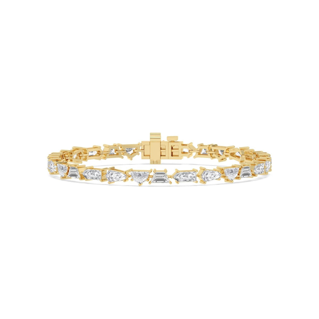 7.16ct Lab Diamond Bracelet in 9ct Gold - yellow gold product image 1