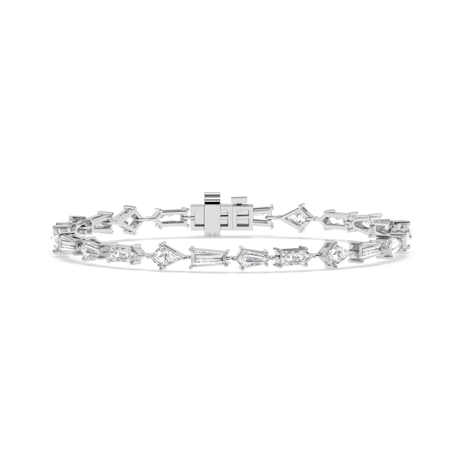 6.32ct Lab Diamond Bracelet in 9ct Gold - white gold product image 1