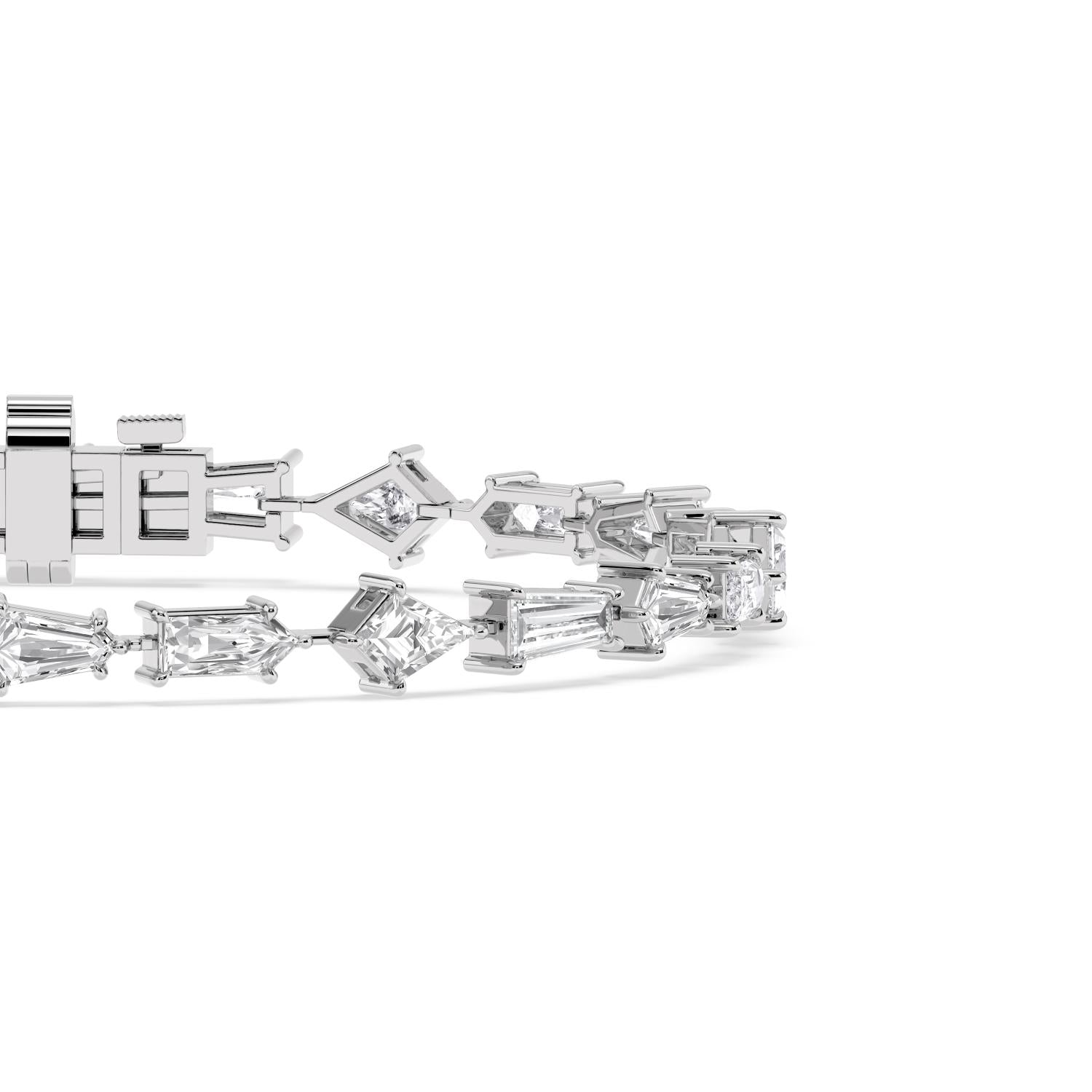 6.32ct Lab Diamond Bracelet in 9ct Gold - white gold product image 5