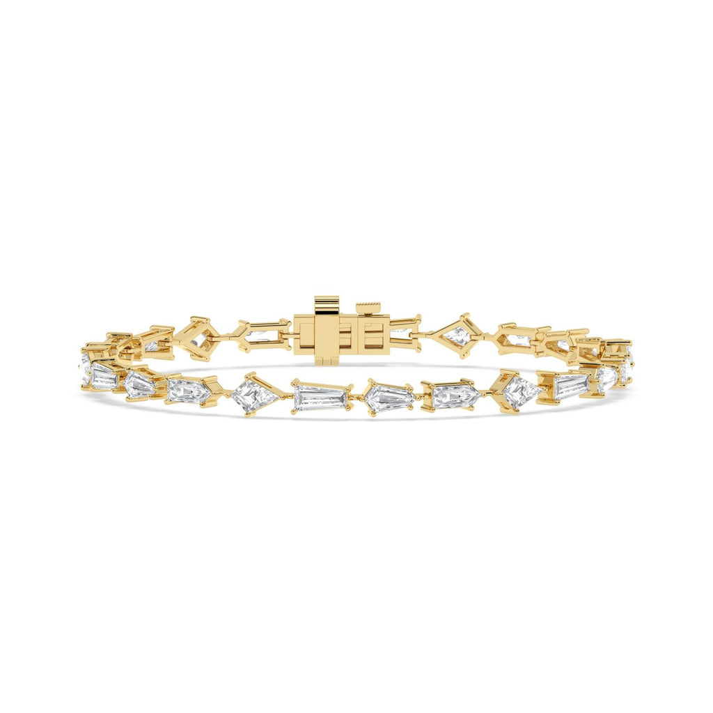 6.32ct Lab Diamond Bracelet in 9ct Yellow Gold - product image 1