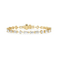 6.32ct Lab Diamond Bracelet in 9ct Yellow Gold - product image 1