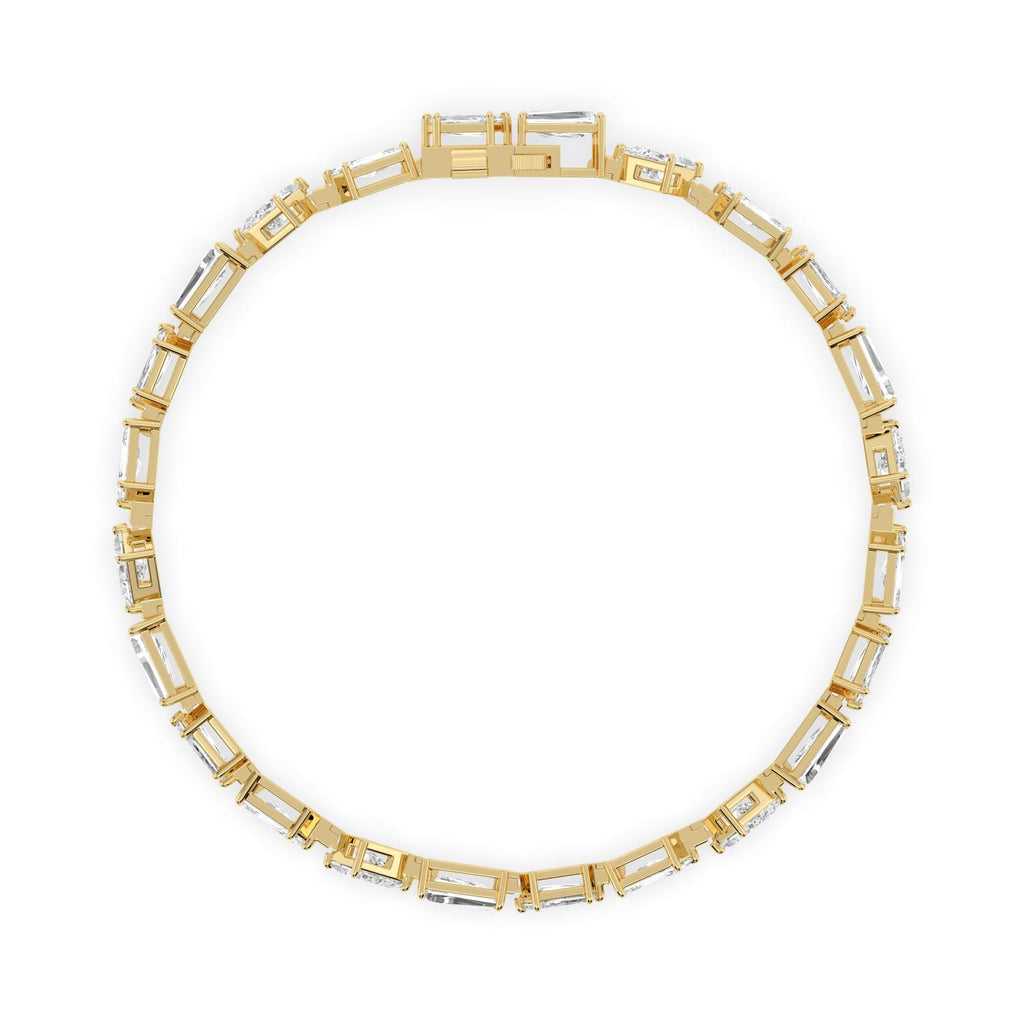 6.32ct Lab Diamond Bracelet in 9ct Gold - yellow gold product image 4