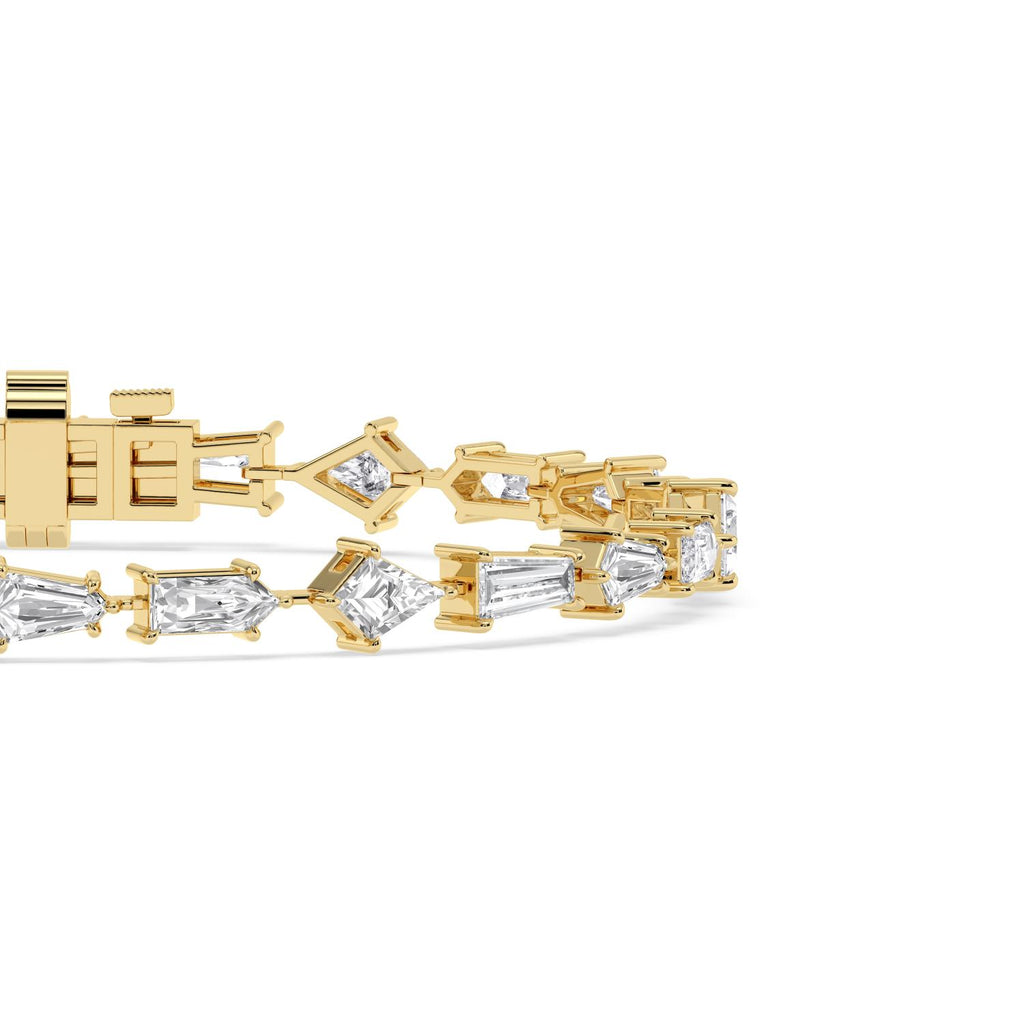 6.32ct Lab Diamond Bracelet in 9ct Gold - yellow gold product image 5