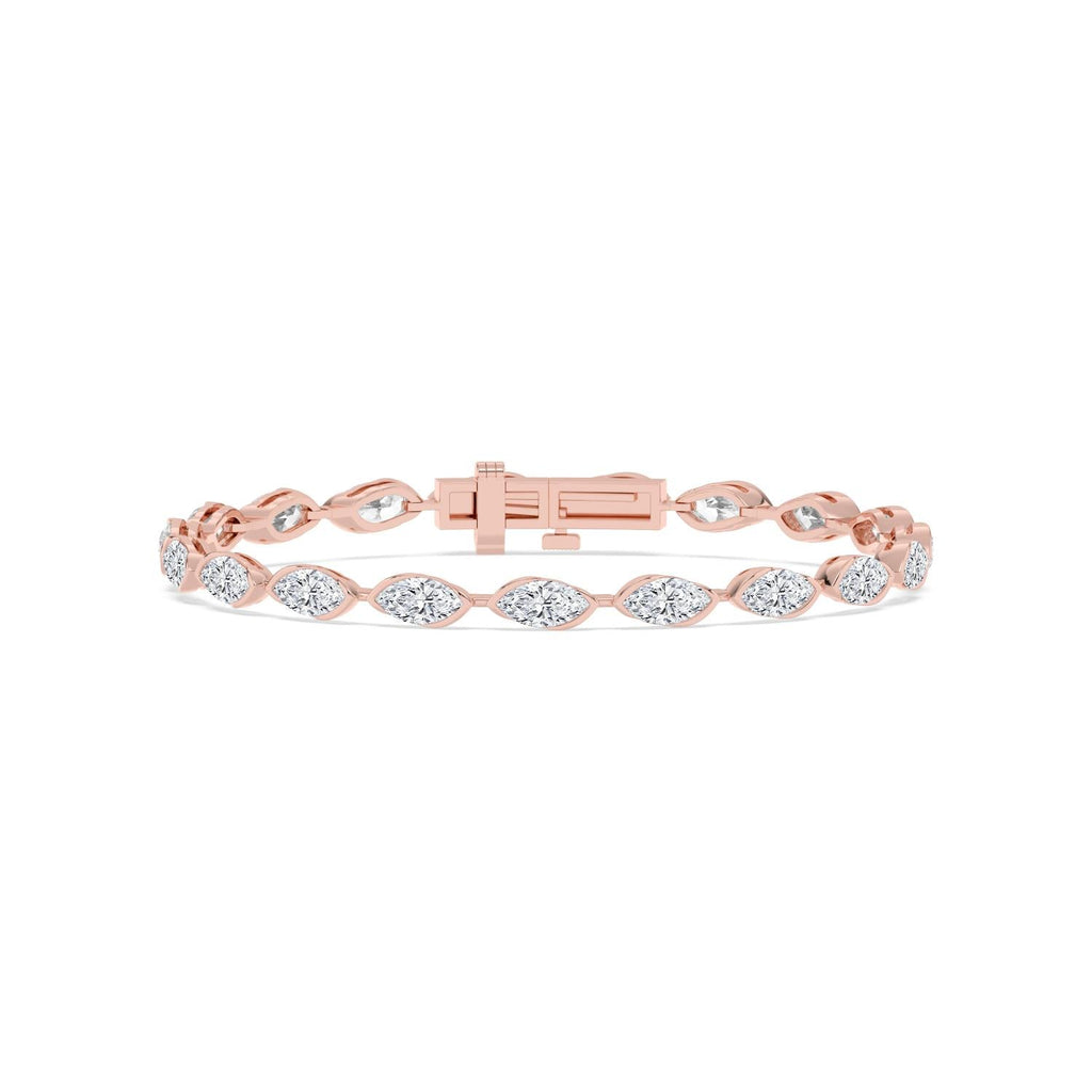 6.08ct Lab Diamond Bracelet - rose gold product image 1