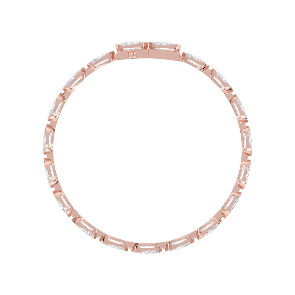 6.08ct Lab Diamond Bracelet - rose gold product image 4