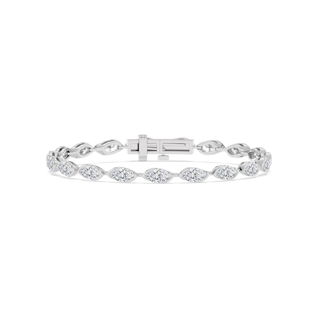 6.08ct Lab Diamond Bracelet - white gold product image 1
