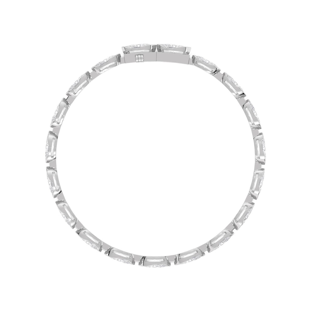 6.08ct Lab Diamond Bracelet - white gold product image 4