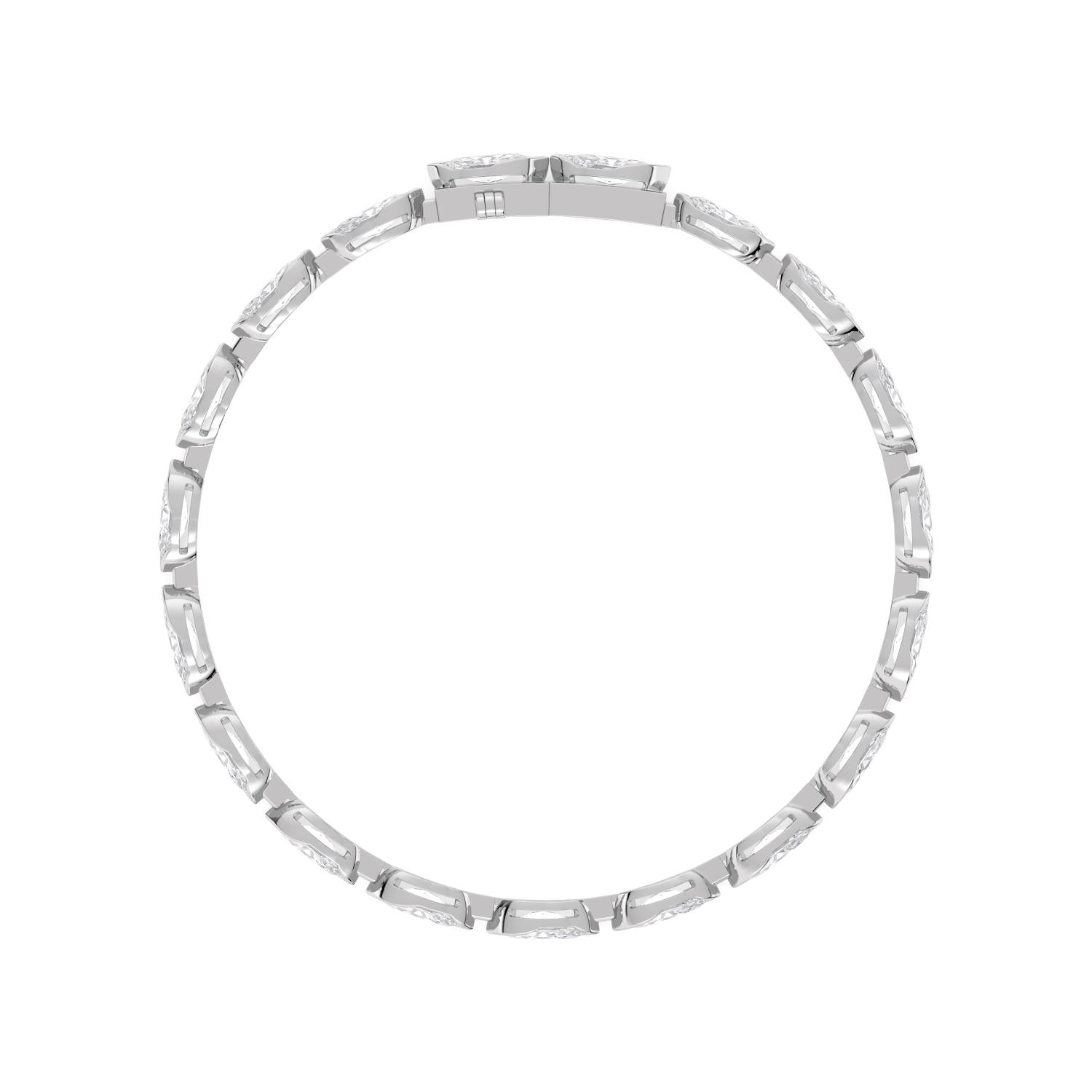 6.08ct Lab Diamond Bracelet - white gold product image 4